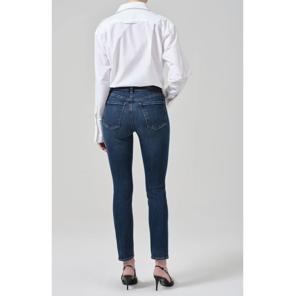 CITIZENS OF HUMANITY NWT Sloane Skinny Denim Jean in Baltic Dark Wash // 25 - Picture 2 of 12